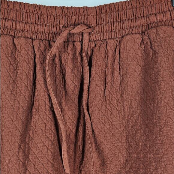MADEWELL WOMEN'S DIAMOND JACQUARD DRAWSTRING MIDI SKIRT SIZE (XS) BURNT ORANGE - Picture 6 of 11